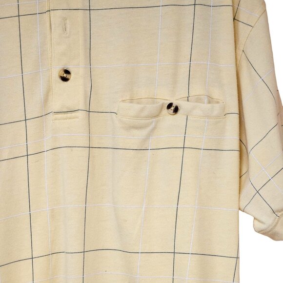 David Taylor Mens Checked Polo Shirt L Short Sleeve Cotton Polyester Blend - Picture 5 of 7